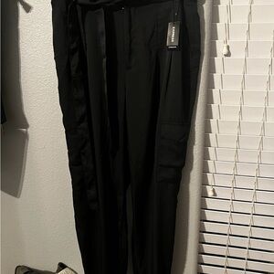 Express Black Cargo Pants with Sleek Design